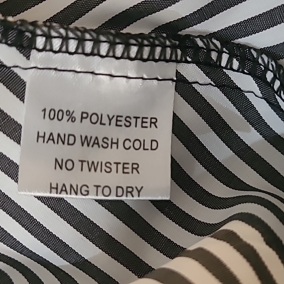 Plus Size Blue & White Striped One Shouder Sexy Summer Top 2X - Picture 5 of 5